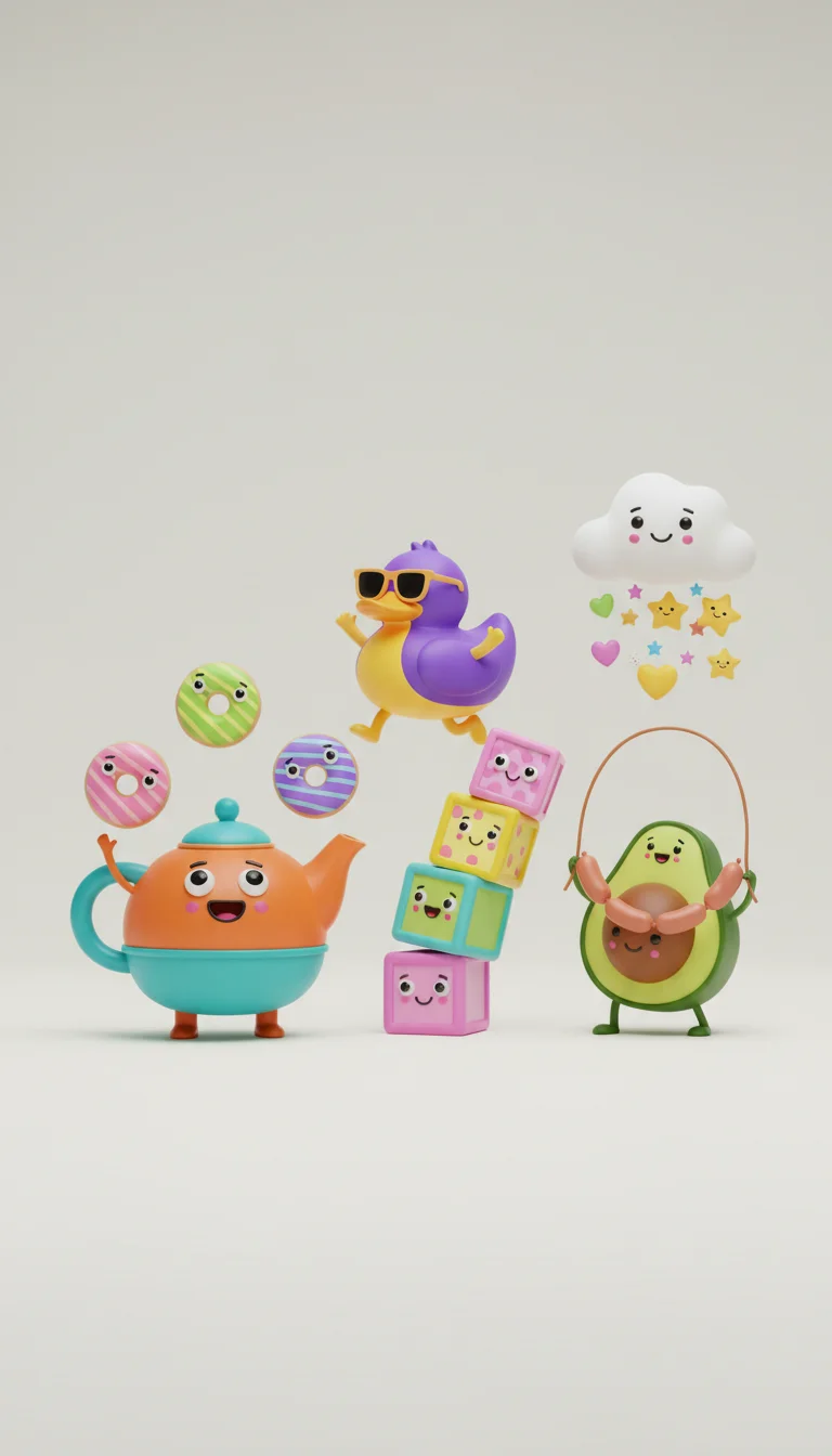 Personnages illustrés amusants pour cadeaux humoristiques